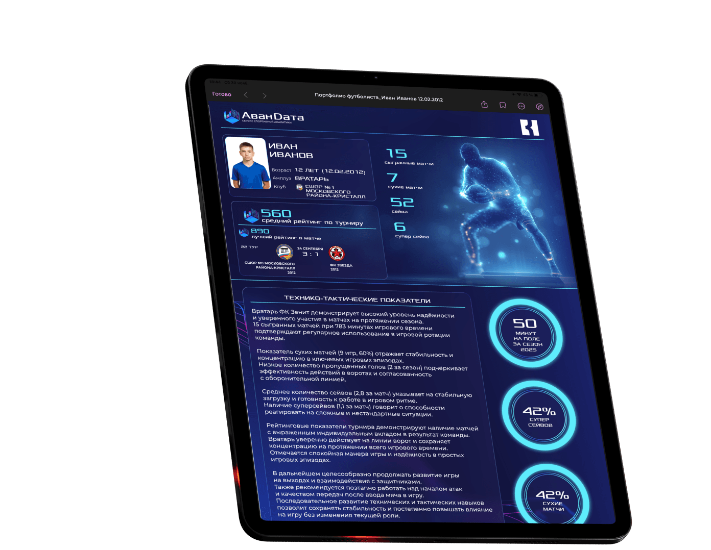 ПРОФИЛЬ СПОРТСМЕНА